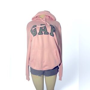 GAP Pink Hoodie with Gray Logo